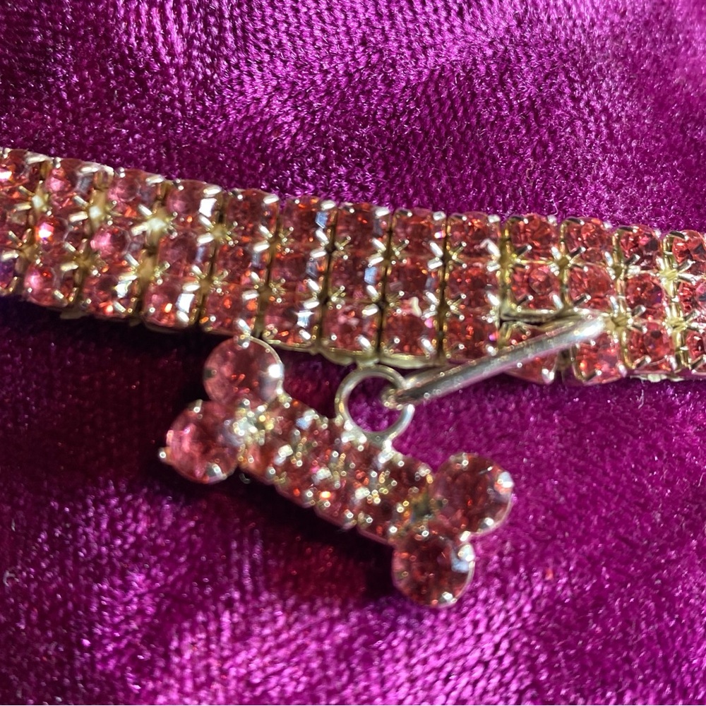 Bling Rhinestone Dog Collar. - Picture 2 of 5
